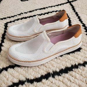 Dr Scholl's white slide slip on sneakers 7.5